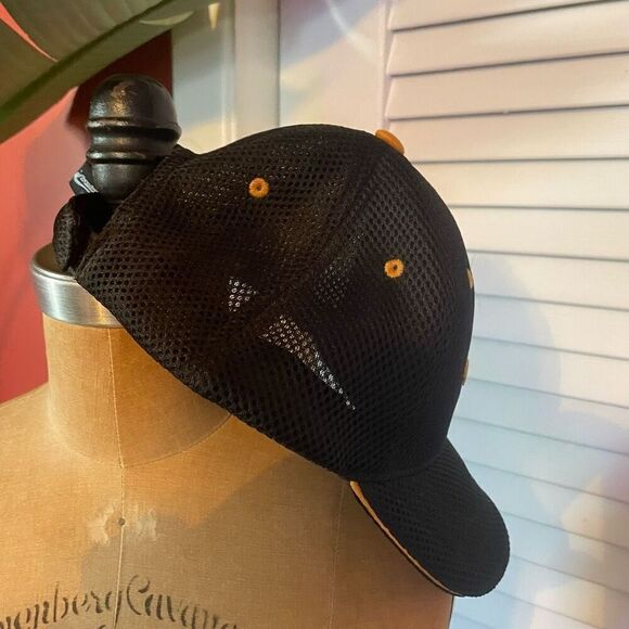 NEW ORLEANS SAINTS | black gold adjustable velcro back hat - Picture 3 of 7